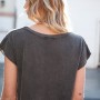 BAD LUCK grey short t-shirt4