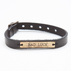 Bad Luck leather bracelet1