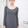 Grey mini dress with differenet heights in th end3