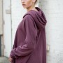 Halle hoodie purple long4