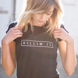 Killin' it short t-shirt black1