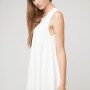 White mini dress no sleeves4